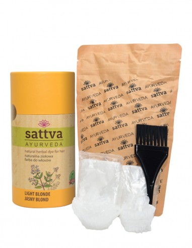 Vopsea de par Blond Deschis – Sattva Ayurveda