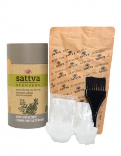 Vopsea de par Blond Cenusiu Inchis, 150gr – Sattva Ayurveda 2