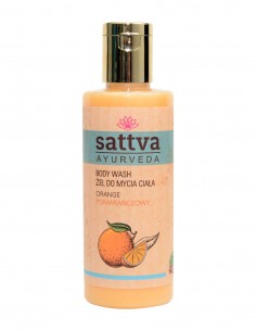 Gel de dus cu portocala, 210ml – Sattva Ayurveda