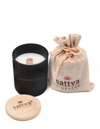 Lumanare parfumata Santal si Pin - Sattva Ayurveda
