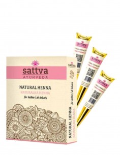 Henna Tatuaje, set 12 conuri - Sattva Ayurveda