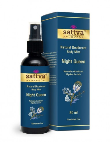 Deodorant fara aluminiu Night Queen, 80ml - Sattva