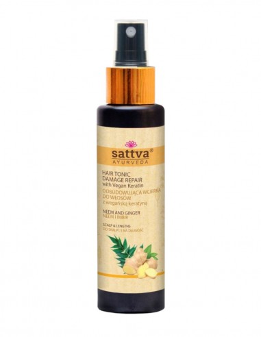 Tratament scalp si par cu neem si ghimbir, 100ml - Sattva
