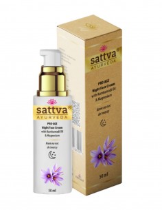Crema de fata antirid de noapte cu kumkumadi si magneziu, 50ml - Sattva