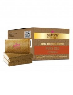 Vopsea henna Rosu Pur cu unt de shea si uleiuri, 3x80gr – Sattva Ayurveda