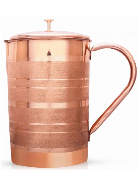 Carafa cupru Stripe, 1950ml – Sattva Ayurveda