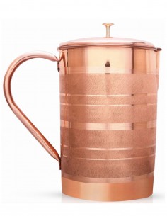Carafa cupru Stripe, 1250ml – Sattva Ayurveda